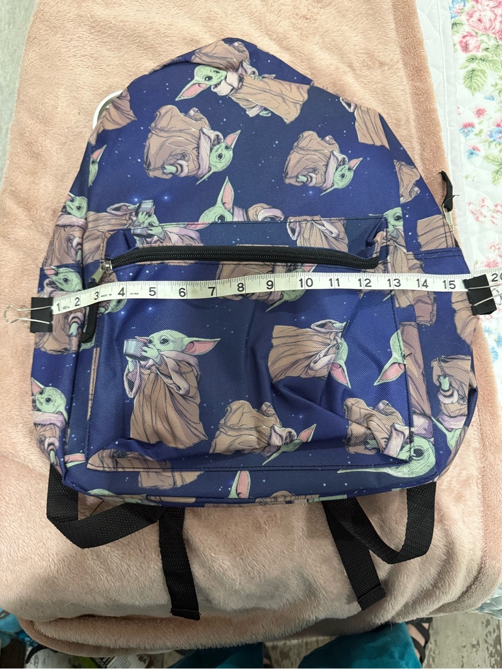 The Child Pattern Navy Backpack - Picture 3 of 5